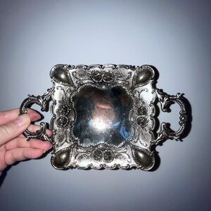 Godinger Silver Art Co Footed Serving Dish With Handles Silverplate